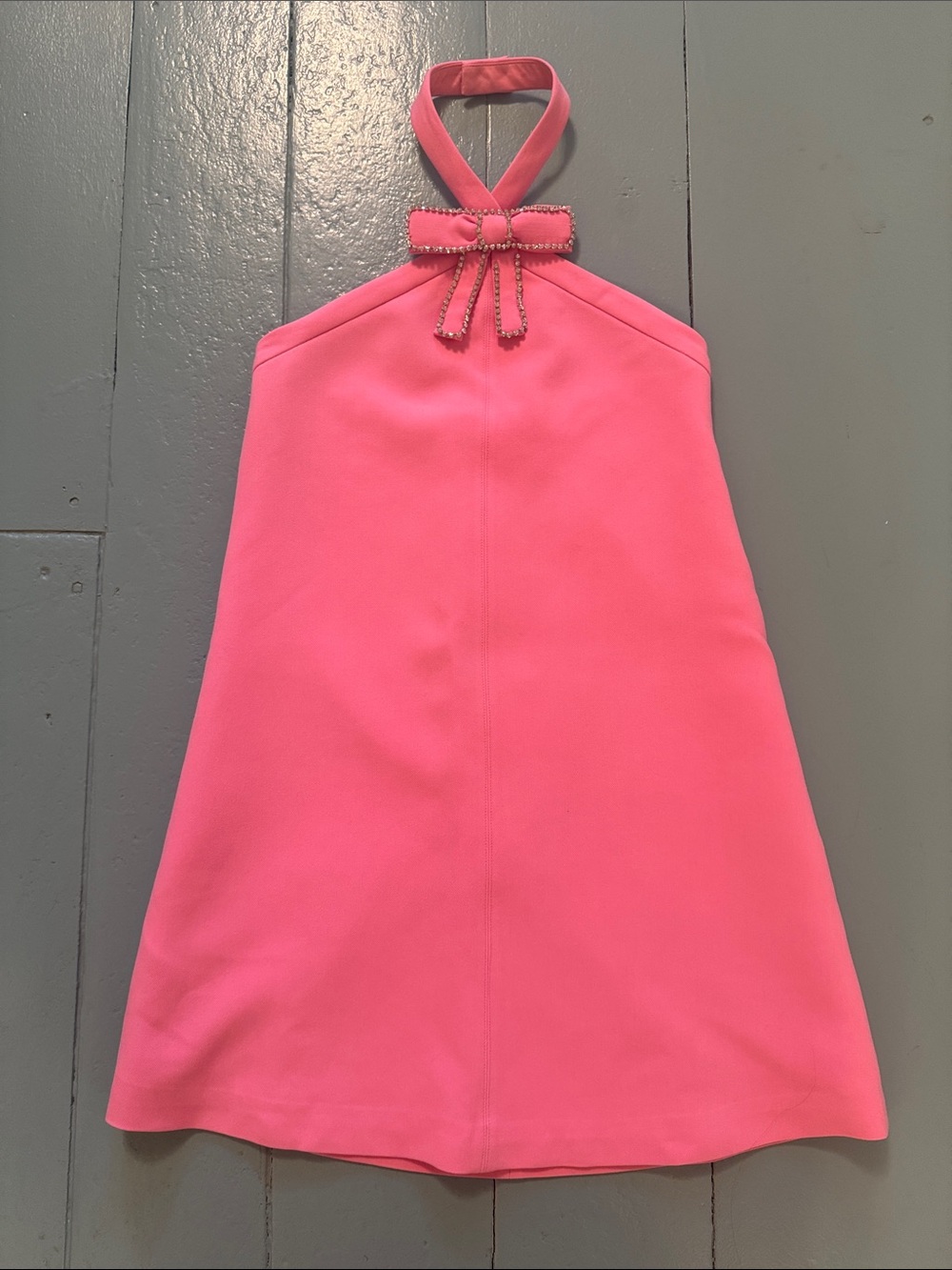 Bardot Jr. Girls' Halter Neck Pink Dress with Bow Accent size 12 NWT